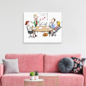 Vergadering Canvas Afdruk (Insitu (Woonkamer))