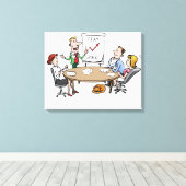 Vergadering Canvas Afdruk (Insitu (Houten vloer))