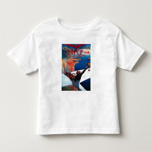 Vergadering D' Aviation in Nice, Poster Frankrijk Kinder Shirts (Voorkant)