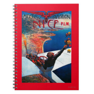 Vergadering D' Aviation in Nice, Poster Frankrijk Notitieboek
