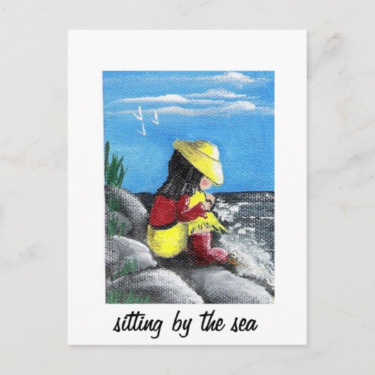 Vergadering door het Zee Briefkaart (Voorkant)