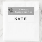 Vergadering of conferentie aangepaste naam label s (Tas)