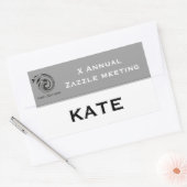 Vergadering of conferentie aangepaste naam label s (Envelop)