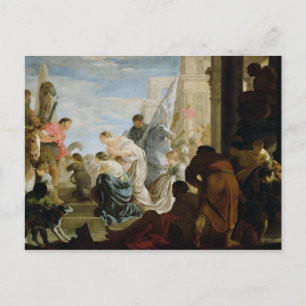 Vergadering van Anthony en Cleopatra, c.1645 Briefkaart