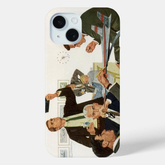  vergadering van bedrijfsleiders, leidinggevenden  Case-Mate iPhone case (Achterkant)