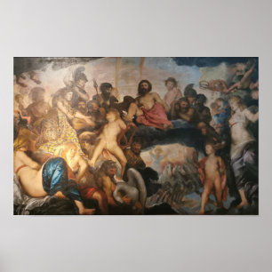 Vergadering van de goden poster