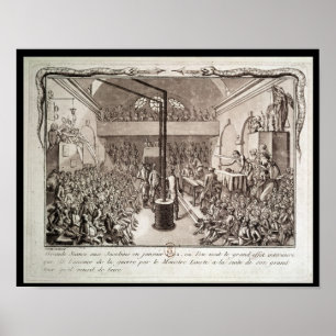 Vergadering van de Jacobin Club, januari 1792 Poster