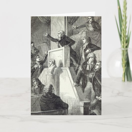 Vergadering van de Nationale Assemblage, 1791 Kaart (Voorkant)