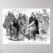 Vergadering van Edmund Ironside en Canute Poster (Voorkant)