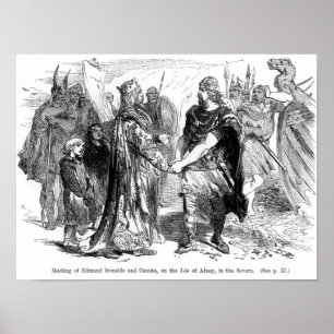 Vergadering van Edmund Ironside en Canute Poster