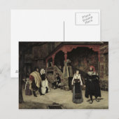 Vergadering van Faust en Marguerite, 1860 Briefkaart (Voorkant / Achterkant)