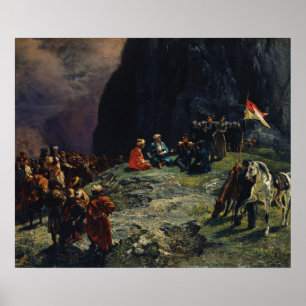 Vergadering van Gen.-Kluke von Klugenau & Imam Poster