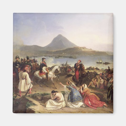 Vergadering van generaal Nicolas Joseph Maison Magneet (Voorkant)