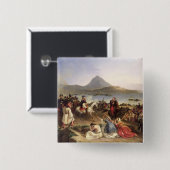 Vergadering van generaal Nicolas Joseph Maison Vierkante Button 5,1 Cm (Voorkant /achterkant)