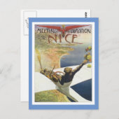 vergadering van het Briefkaart van Nice (Voorkant / Achterkant)