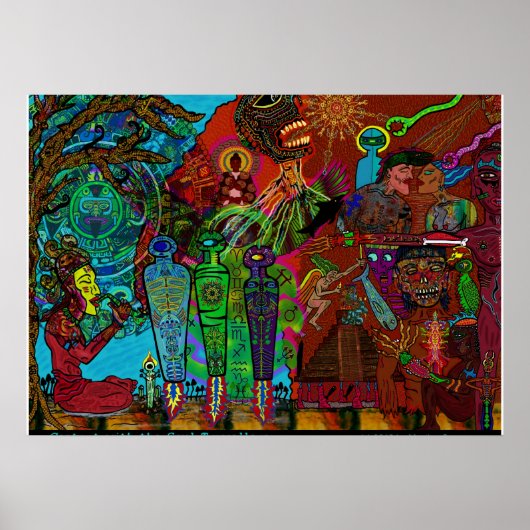 Vergadering van interdimensionele meesters poster (Voorkant)