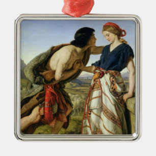 Vergadering van Jacob en Rachel, 1853 Metalen Ornament