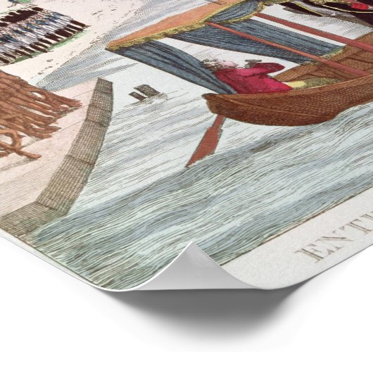 Vergadering van Napoleon I & Tsar Alexander I Poster (Hoek)