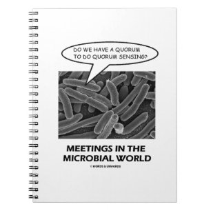 Vergaderingen in de microbiële wereld (Quorum Sen Notitieboek