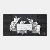 Vergaderingen van de vogels bureaumat (Keyboard & Muis)
