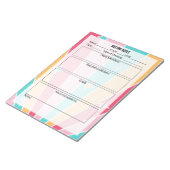 Vergadernotities Notitieblok- Bright Notitieblok (Schuin)