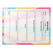 Vergadernotities Notitieblok- Bright Notitieblok (Voorkant)