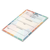 Vergadernotities Notitieblok- Sun Notitieblok (Schuin)