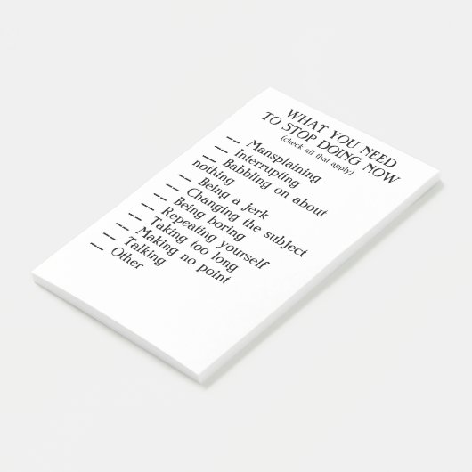 Vergadernotities Post-it® Notes (Schuin)