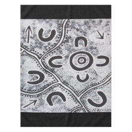 Vergaderplaats Grijs tafelkleed