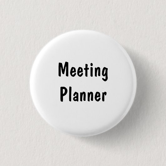 Vergaderplanner Ronde Button 3,2 Cm (Voorkant)