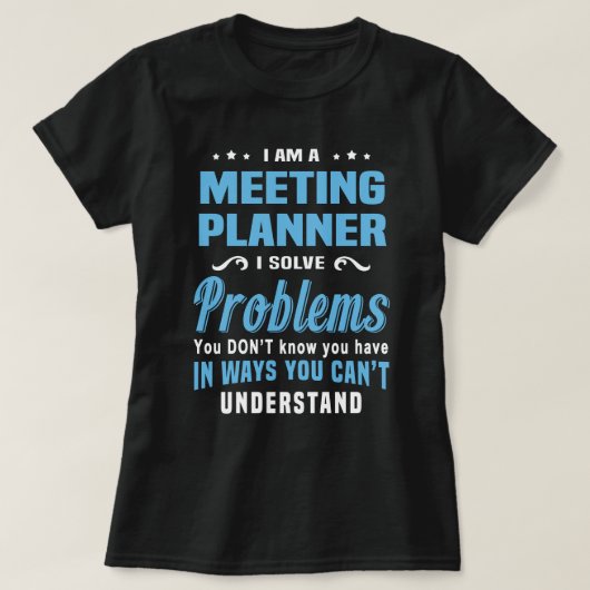 Vergaderplanner T-shirt (Design voorkant)