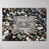 Vergeef en vergeet gezegde poster (Voorkant)