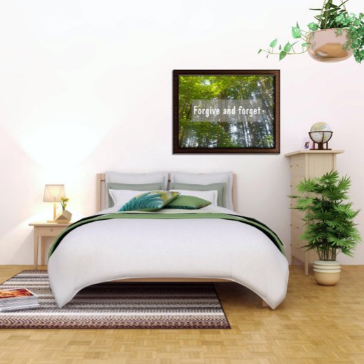 Vergeef en vergeet het Inspirerend poster van het 