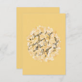 Vergeef en wees blij floraal minimaal bedankkaart (Voorkant / Achterkant)