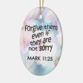 Vergeef hen keramisch ornament (Links)