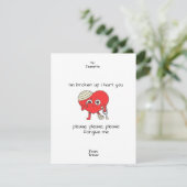 Vergeef me alsjeblieft mijn excuses Kaart (Staand voorkant)