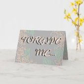 Vergeef me, schat, ik hou van je kaart (Gele Bloem)