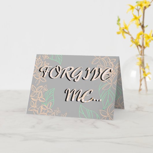 Vergeef me, schat, ik hou van je kaart (Gele Bloem)