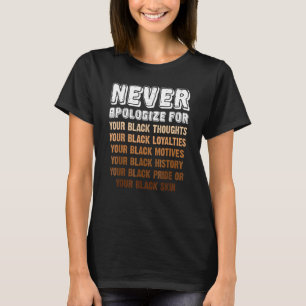 Vergeef nooit Melanated Black History Mah Afri T-shirt