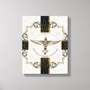 Vergeef ze TOCH inspirerend kolibrie Canvas Afdruk