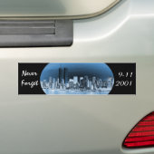 Vergeet 11 september nooit bumpersticker (Op auto)