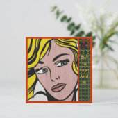 Vergeet 1 uitnodiging niet (Staand voorkant)