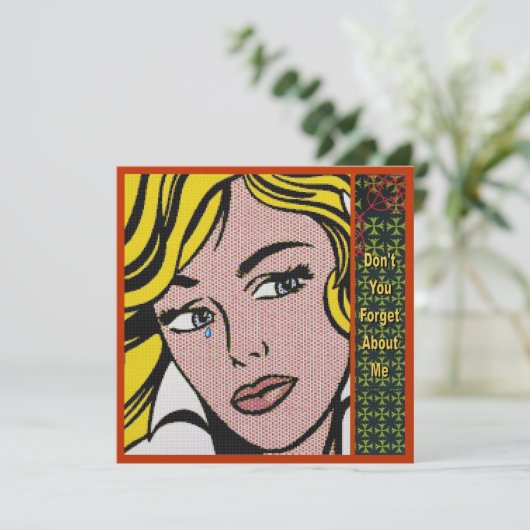 Vergeet 1 uitnodiging niet (Staand voorkant)