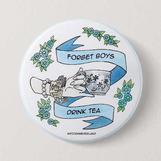 Vergeet Boys Ronde Button 7,6 Cm (Voorkant)
