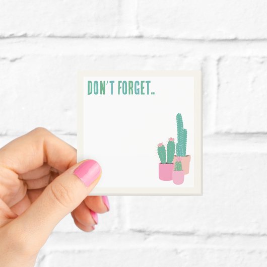 Vergeet Cactus Plant niet Post-it® Notes
