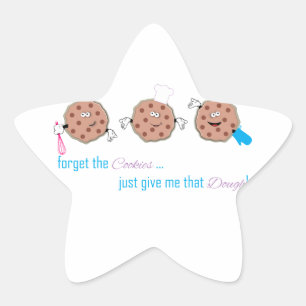 Vergeet de cookies ster sticker