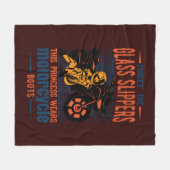 Vergeet de Glass Slipper Princess Motorcycle Boots Fleece Deken (Voorkant (Horizontaal))