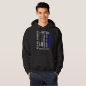 Vergeet de vrijheid niet: vrije veteraan Memorial  Hoodie (Voorkant volledig)