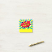 Vergeet deze komische stijl niet post-it® notes (Op bureau)