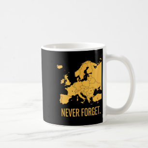 Vergeet europa kaart monument grappig jagen vissen koffiemok